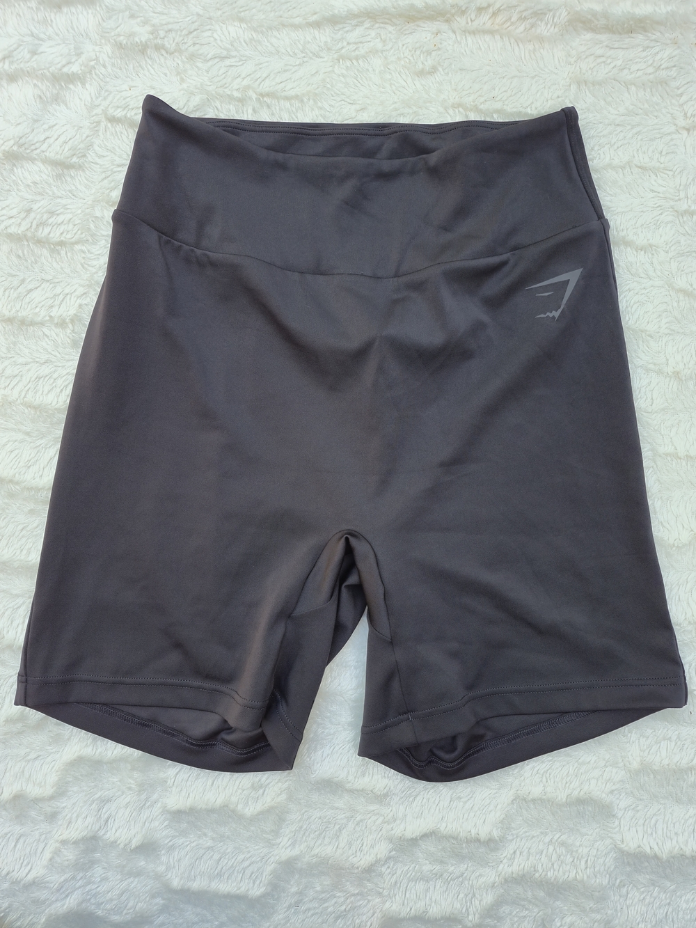 Gymshark Women's Dark Black High-Waist Bike Shorts
